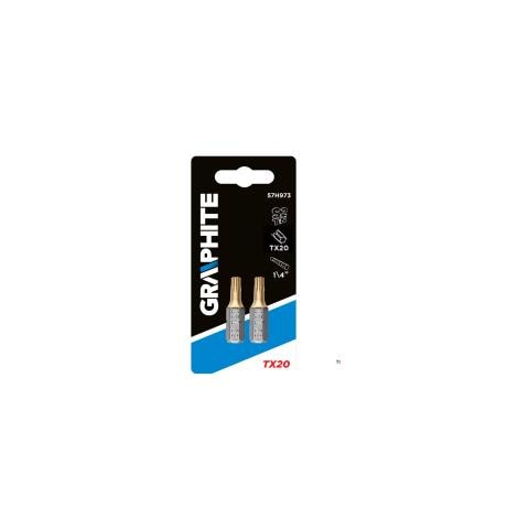 Bit Torx T20, 25mm S2 Tin, 2 Su Blister - Foto 2