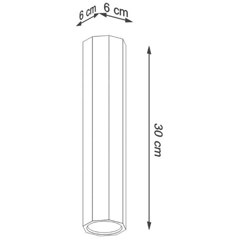 Applique Da Soffitto In Legno Zeke 30 Sollux Legno 300xø60 Mm Legno - Foto 10