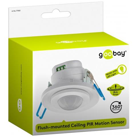 Sensore Di Movimento Pir Con Montaggio Ad Incasso - Foto 2