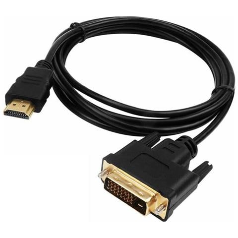 Cavo Adattatore Da Hdmi A Dvi 24+1 Schermo Display Scheda Video Pc Monitor - Foto 2