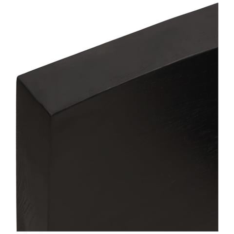 Piano Bagno Marrone Scuro 180x50x (2-6) cm Legno Trattato - Foto 10