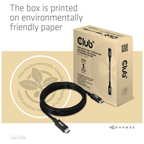 CAC-1578 cavo USB USB4 Gen 3x2 2 m USB C Nero - Foto 7