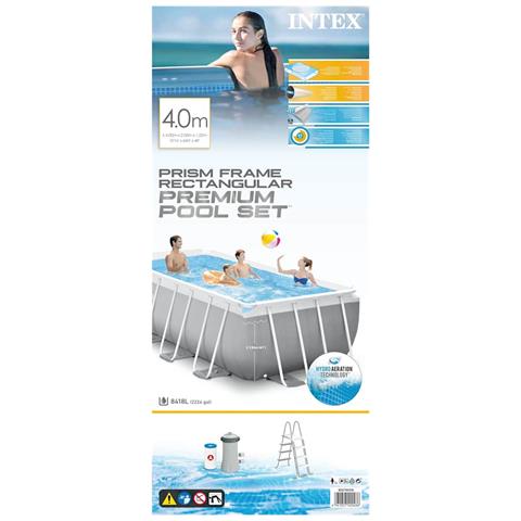 Set Piscina Prism Frame Rettangolare 400x200x122 Cm - Foto 2