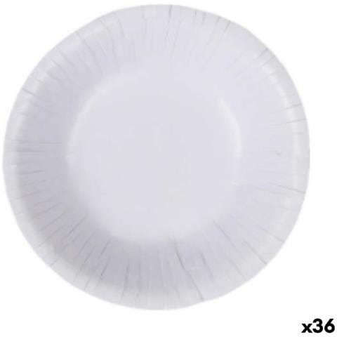 Set Di Piatti Algon Monouso Bianco Cartone 450 Ml (36 Unità) - Foto 1