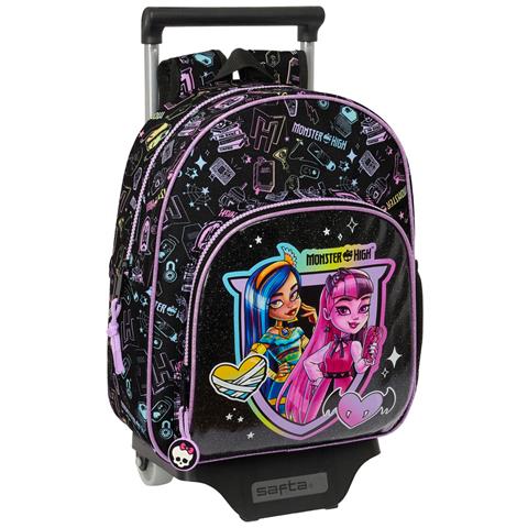 Trolley Per La Scuola Monster High Nero 28 X 34 X 10 Cm - Foto 1