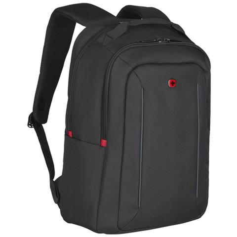 Zaino Per Computer Portatile 16'' Bq Con Tasca Per Tablet E Tracolla, Nero - Foto 2