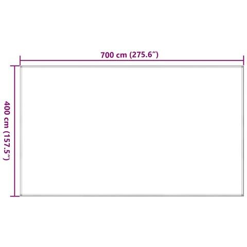 Tappeto Da Tenda Antracite E Bianco 400x700 Cm Hdpe - Foto 7