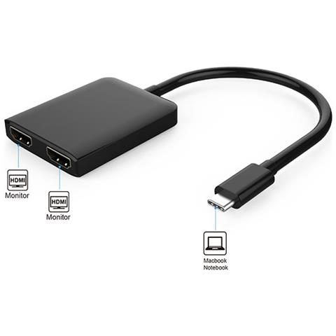 Adattatore Convertitore Usb-c A 2x Hdmi 4k - Foto 3
