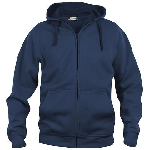Basic Hoody Full Zip Men Blu Scuro M - Foto 1