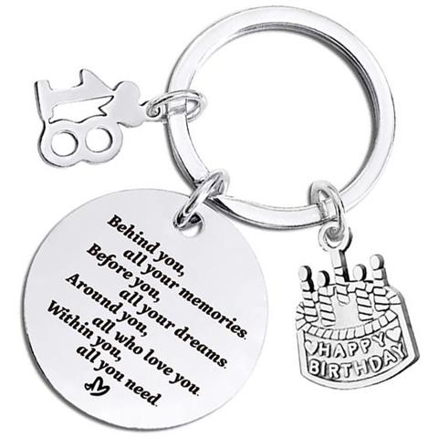 Portachiavi In Argento Regalo Personalizzato Per Anniversari E Compleanni Model 3 - Foto 2