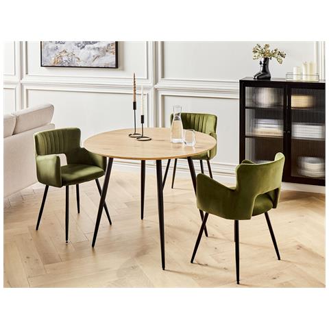 Tavolo Da Pranzo Bjorka Marrone Chiaro 100 Cm 100 Cm - Foto 1