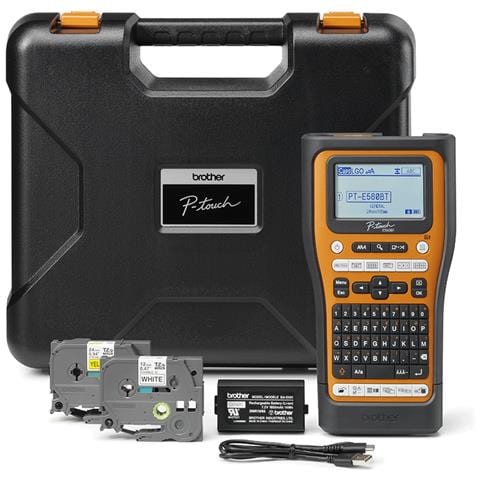 PT-E560BTVP stampante per etichette (CD) Trasferimento termico 180 x 180 DPI 20 mm /s Con cavo e senza cavo HSE /TZe Bluetooth AZERTY - Foto 2