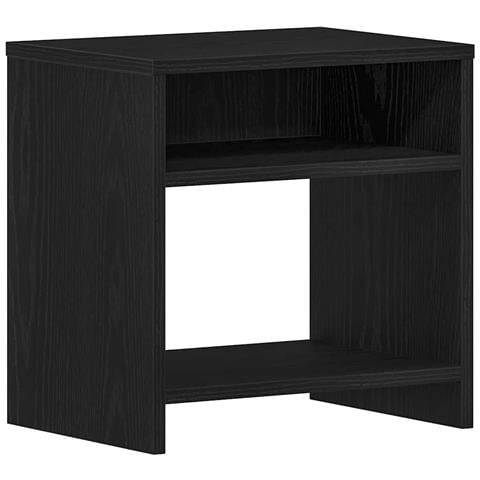 Comodini 2pz Rovere Nero 40x30x40 cm in Legno Multistrato - Foto 2