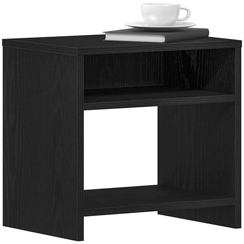 Comodini 2pz Rovere Nero 40x30x40 cm in Legno Multistrato - Foto 9