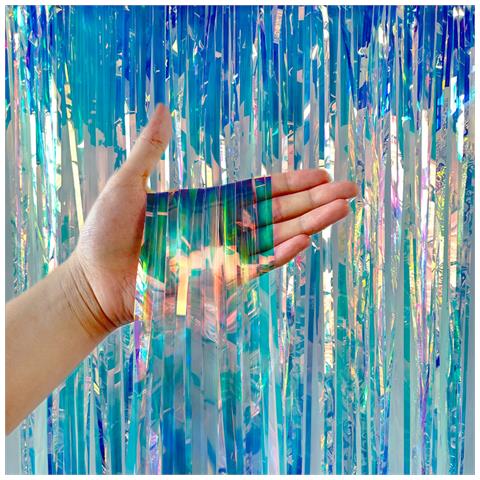 Tenda A Pioggia Arcobaleno, Decorazione Per Feste Blue M - Foto 1