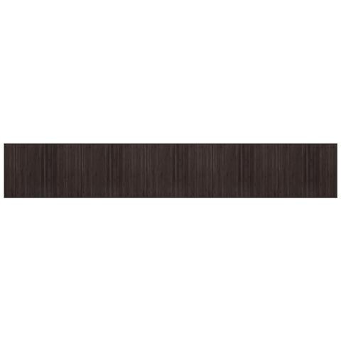 Tappeto Rettangolare Marrone Scuro 80x1000 Cm In Bambù - Foto 2