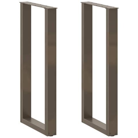 Gambe Tavolino Caffè A U 2 Pz 50x(100-101) Cm In Acciaio - Foto 1