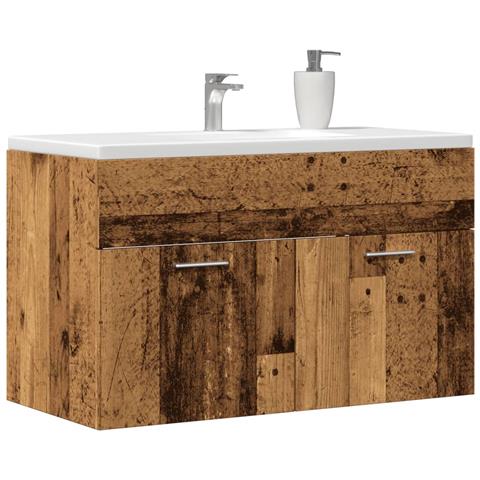 Mobile Lavabo Bagno Legno Antico 90x38,5x46 Cm Multistrato - Foto 1