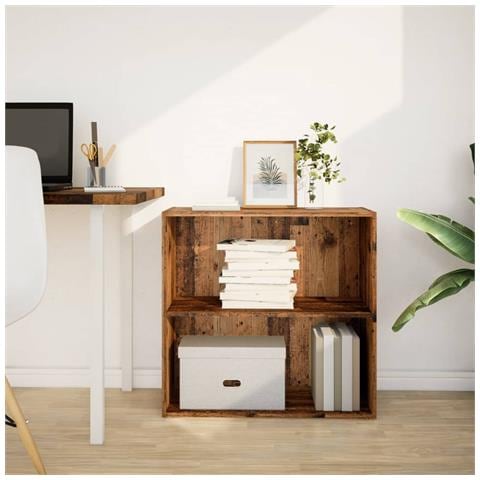 Libreria Legno Antico 80x30x77 Cm In Legno Multistrato - Foto 3