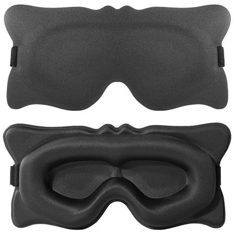 Mascherina Per Dormire Sagomata 3d - Blocco Luce Definitivo Black - Foto 1