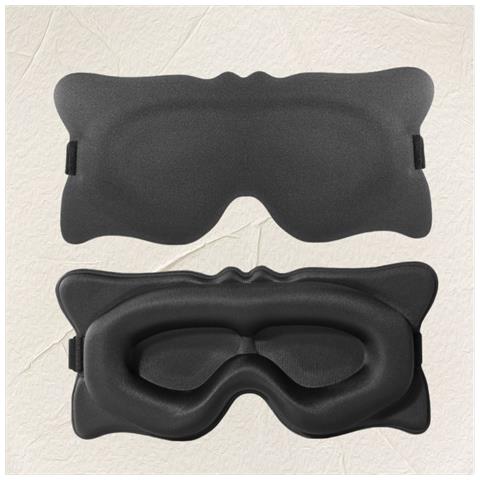 Mascherina Per Dormire Sagomata 3d - Blocco Luce Definitivo Black - Foto 3