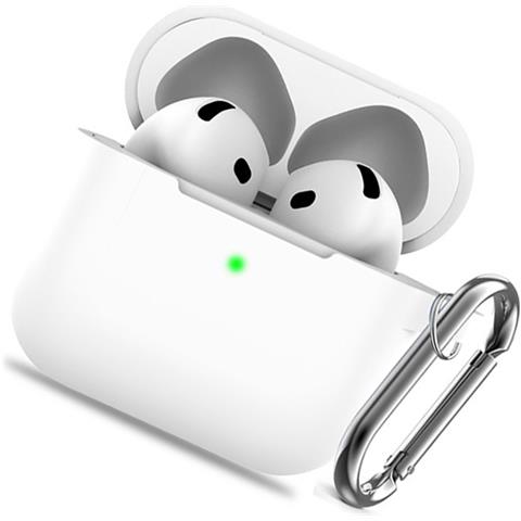 Custodia In Silicone Per Airpods Con Kit Di Pulizia White Airpods 1/2 - Foto 4
