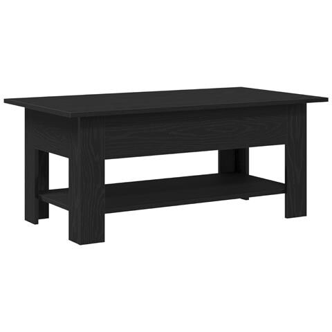 Tavolino da caffè vMix in Nero Rovere 102x55x42 cm in Legno Ingenerizzato - Foto 1