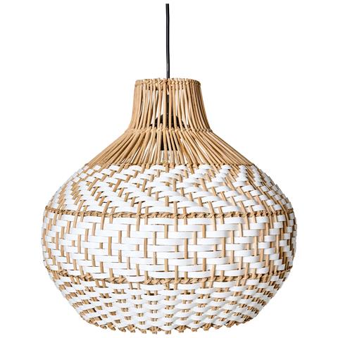 Lampadario Yauco Rattan Bianco - Foto 2