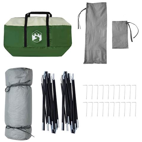 Tenda Familiare Interna Verde 520 x 520 x 190 cm - Foto 9