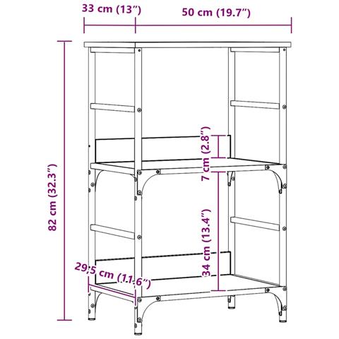Libreria Rovere Artigianale 50x33x82 cm Legno Multistrato - Foto 9