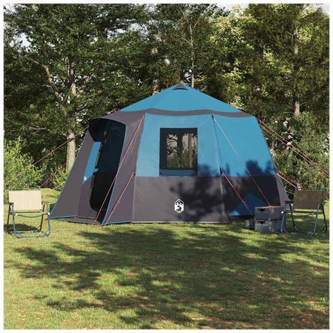 Tenda Capanna con tetto Blu e Grigio 405 x 405 x 273 cm - Foto 2