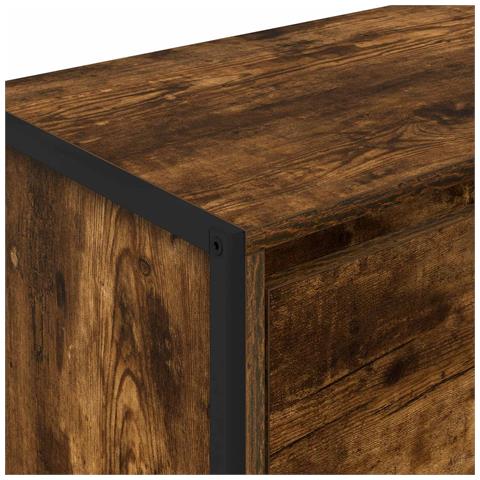 Mobile laterale Quercia Fumosa 96,5 x 30 x 75 cm - Foto 9