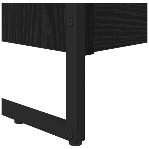 Armadio per Libri 2 pcs Rovere Nero 80 x 30 x 155 cm - Foto 9