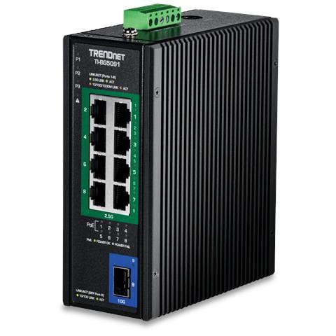 TI-BG5091 switch di rete Non gestito 2.5G Ethernet (100/1000/2500) Supporto Power over Ethernet (PoE) Nero - Foto 1