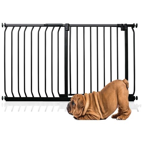 Bettacare Cancelletto Per Cani Elite Con Montaggio A Pressione, 116cm - 125cm, Nero Opaco - Foto 1