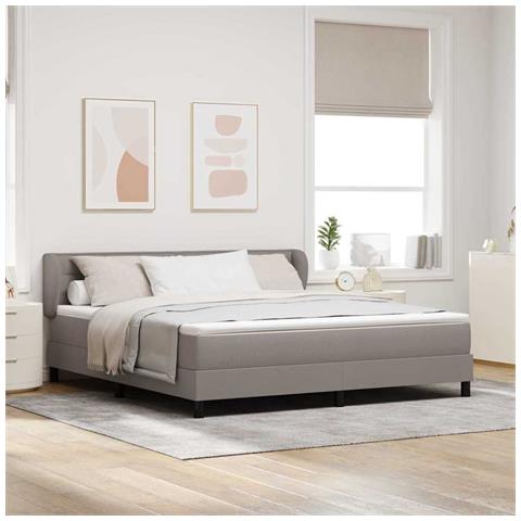 Letto a molle con materasso Talpa 180 x 200 cm Tessuto - Foto 2