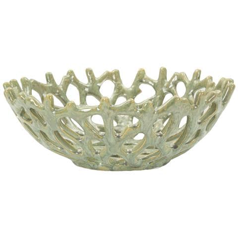 Vassoio Vkh858-verde-ceramica-35x35x13 Cm - Foto 1