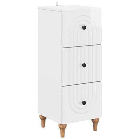 Mobile con Cassetti Bianco Lucido 33 x 34,5 x 90 cm - Foto 1