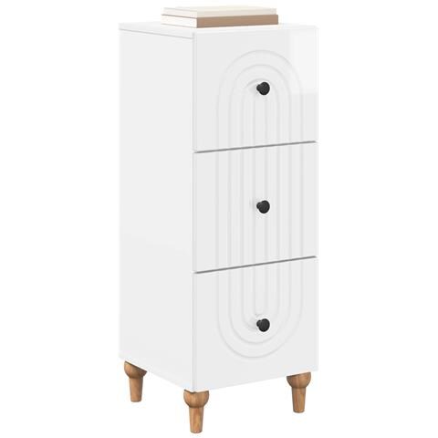 Mobile con Cassetti Bianco Lucido 33 x 34,5 x 90 cm - Foto 2
