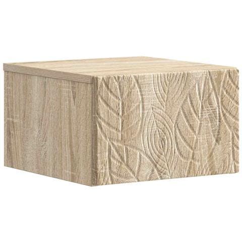 Mobiletto da notte a muro 2 pcs Rovere Sonoma 49 x 34,5 x 20 cm - Foto 2