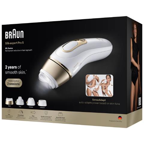 Silk-expert Pro IPL PL5431 Luce pulsata intensa (IPL) Oro, Bianco - Foto 3