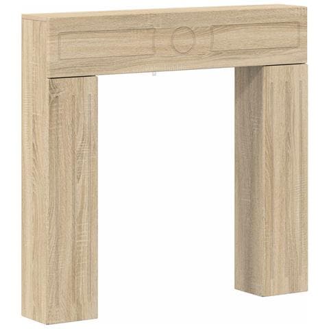 Cornice per camino Rovere Sonoma 102 x 18 x 100,5 cm - Foto 1