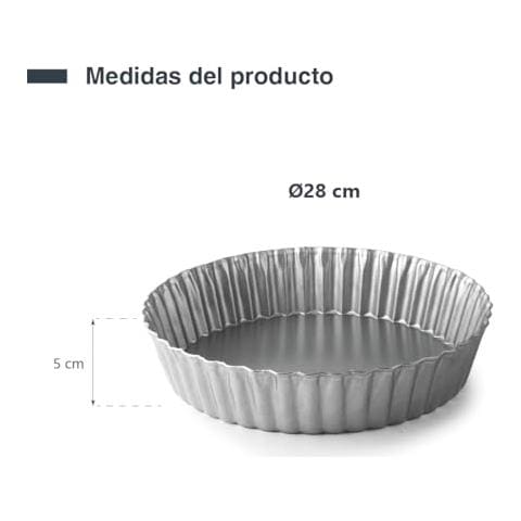 68799 - Stampi da forno, stampo per torte, stampo scanalato alto, acciaio al carbonio - Foto 3