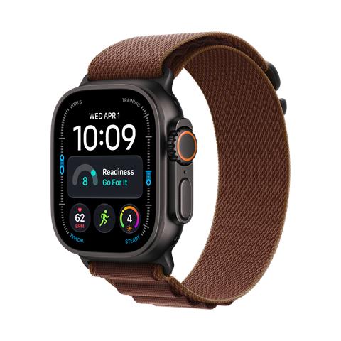 Watch Ultra 4 GPS + Cellular, Cassa 49 mm in titanio nero con Alpine Loop borgogna - M - Foto 1