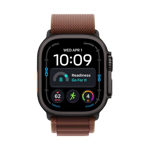 Watch Ultra 4 GPS + Cellular, Cassa 49 mm in titanio nero con Alpine Loop borgogna - M - Foto 2