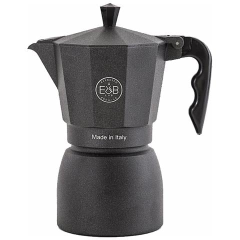 E&b Lab Moka Classic 6t Moka 6 Tazze Per Piani A Gas Competition Moka Filter Nero - Foto 1