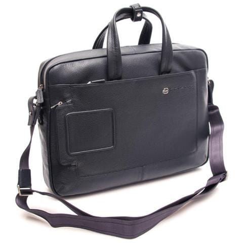 Cartella Vibe 2 Manici Porta Pc 15,6 In Pelle Blu Ca3147Vi / Blu. Out - Foto 2