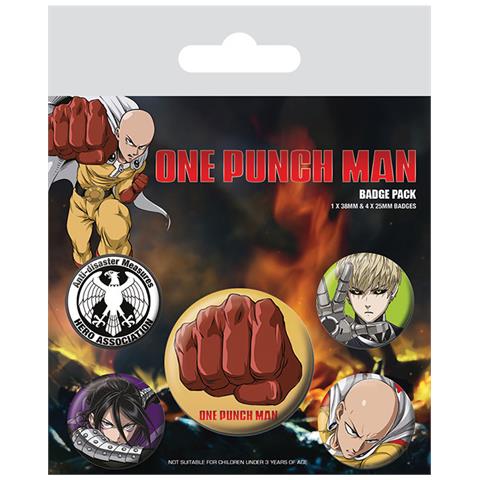 One Punch Man: (destructive) Badge Pack (pin Badge Pack)  - Foto 1