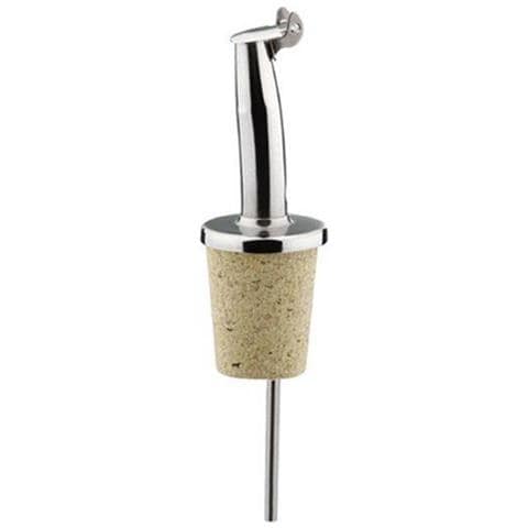Tappo Dosatore Con Coperchietto Per Olio E Aceto - Acciaio Inox E Sughero - Foto 2