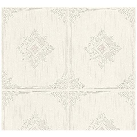 961991 - Carta Da Parati, Creme, Grau, 10,05 M (l? nge) X 0,53 M (breite)  - Foto 1